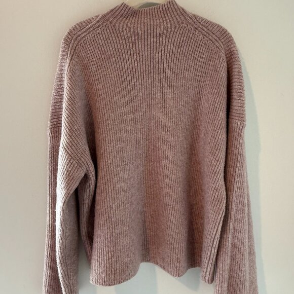 Abercrombie & Fitch Easy Funnel Neck Sweater | Pink | Size Medium - Picture 3 of 3